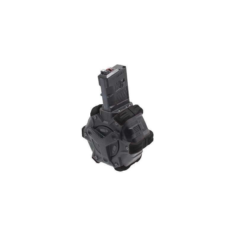 ABZAV|Adaptative Drum magasine Gas for M4 GBBR WE 350 rounds