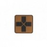 ABZAV|Red Cross Rubber Patch 40mm Coyote JTG