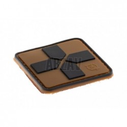 ABZAV|Red Cross Rubber Patch 40mm Coyote JTG