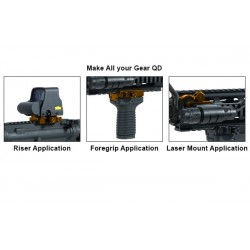 ABZAV|3-Slot Universal QD Lever Lock UTG