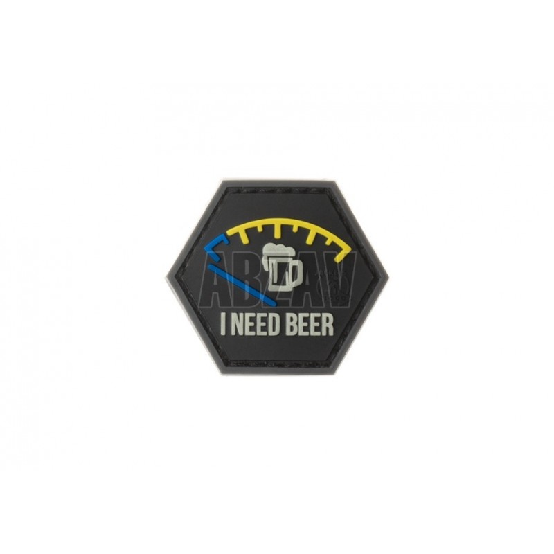 ABZAV|I need Beer Rubber Patch Blue JTG