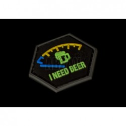 ABZAV|I need Beer Rubber Patch Blue JTG