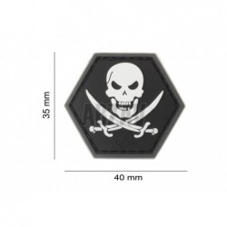 ABZAV|No Fear Pirate Rubber Patch SWAT JTG