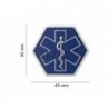 ABZAV|Paramedic Hexagon Rubber Patch Blue JTG