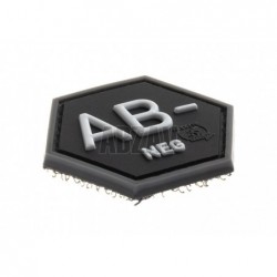 ABZAV|Bloodgroup Hexagon Rubber Patch AB Neg SWAT JTG