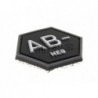 ABZAV|Bloodgroup Hexagon Rubber Patch AB Neg SWAT JTG