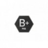 ABZAV|Bloodgroup Hexagon Rubber Patch B Pos SWAT JTG