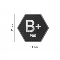 ABZAV|Bloodgroup Hexagon Rubber Patch B Pos SWAT JTG