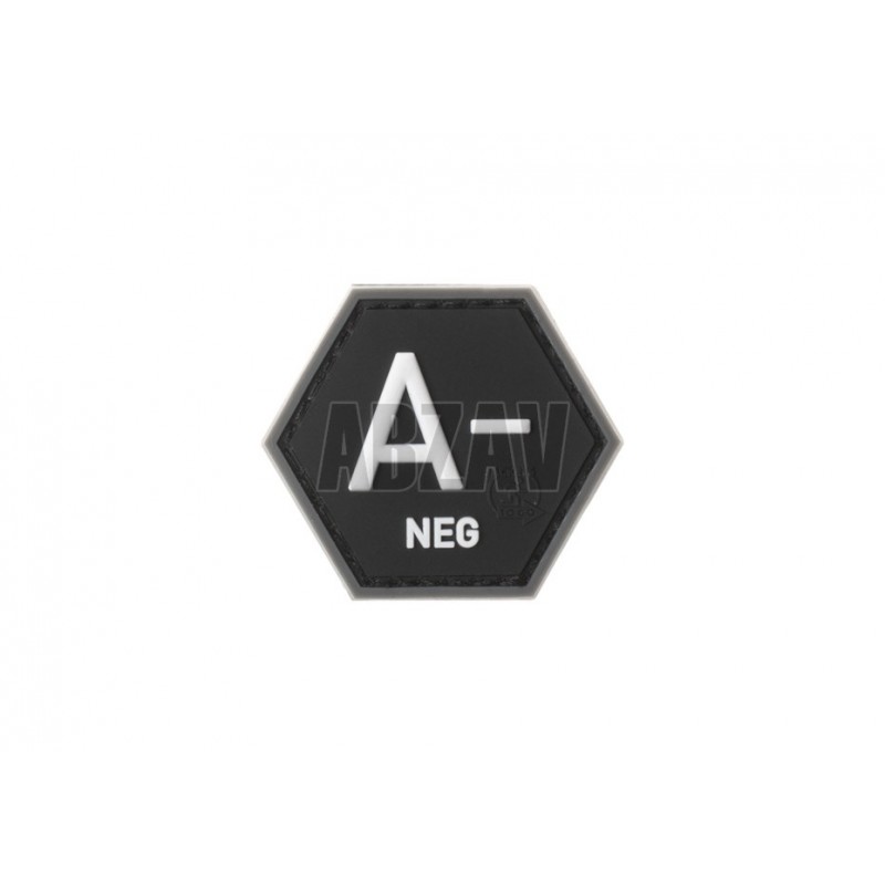 ABZAV|Bloodgroup Hexagon Rubber Patch A Neg SWAT JTG
