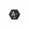 ABZAV|Bloodgroup Hexagon Rubber Patch A Neg SWAT JTG