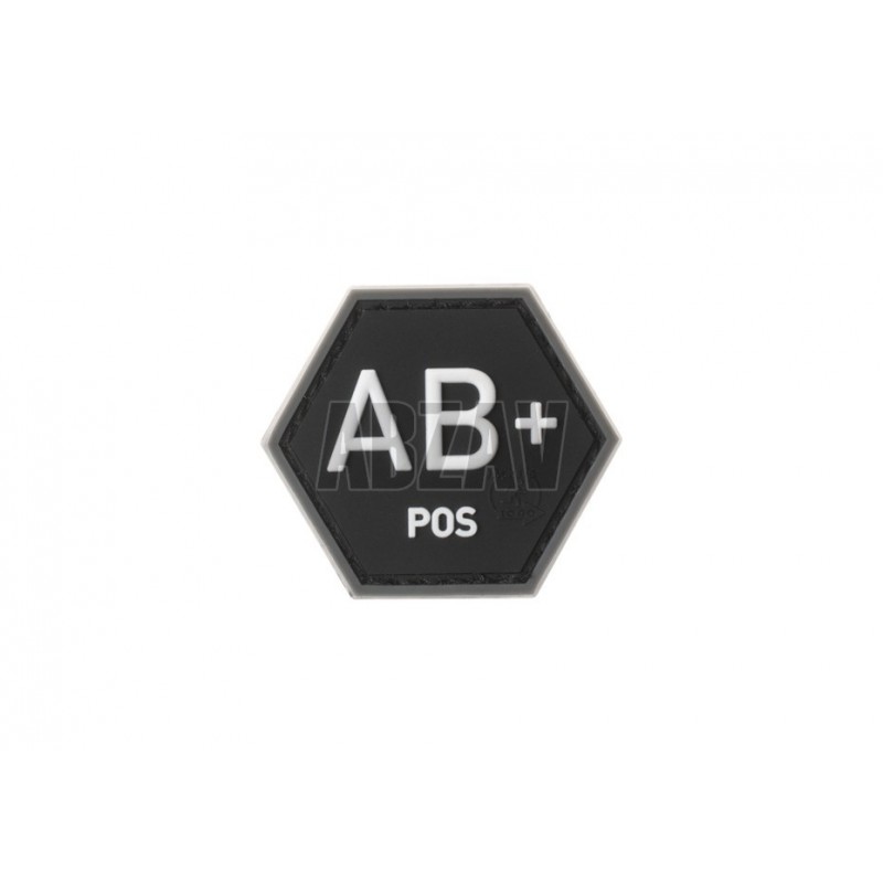 ABZAV|Bloodgroup Hexagon Rubber Patch AB Pos SWAT JTG