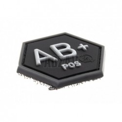 ABZAV|Bloodgroup Hexagon Rubber Patch AB Pos SWAT JTG