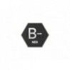 ABZAV|Bloodgroup Hexagon Rubber Patch B Neg SWAT JTG