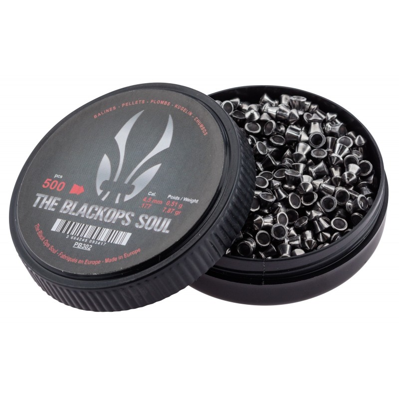 ABZAV|Leads The Black Ops Soul with pointed head cal. 4.5 mm