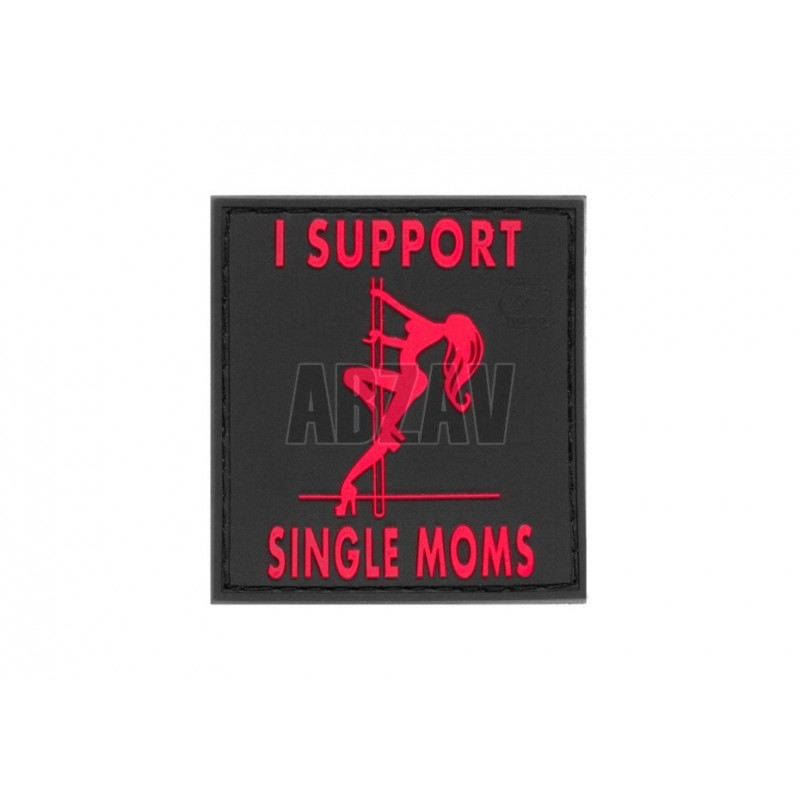 ABZAV|I Support Single Mums Rubber Patch Blackmedic JTG