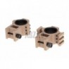 ABZAV|Tri-Side Rail 25.4mm / 30mm Mount Rings Desert Aim-O