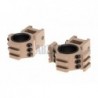 ABZAV|Tri-Side Rail 25.4mm / 30mm Mount Rings Desert Aim-O