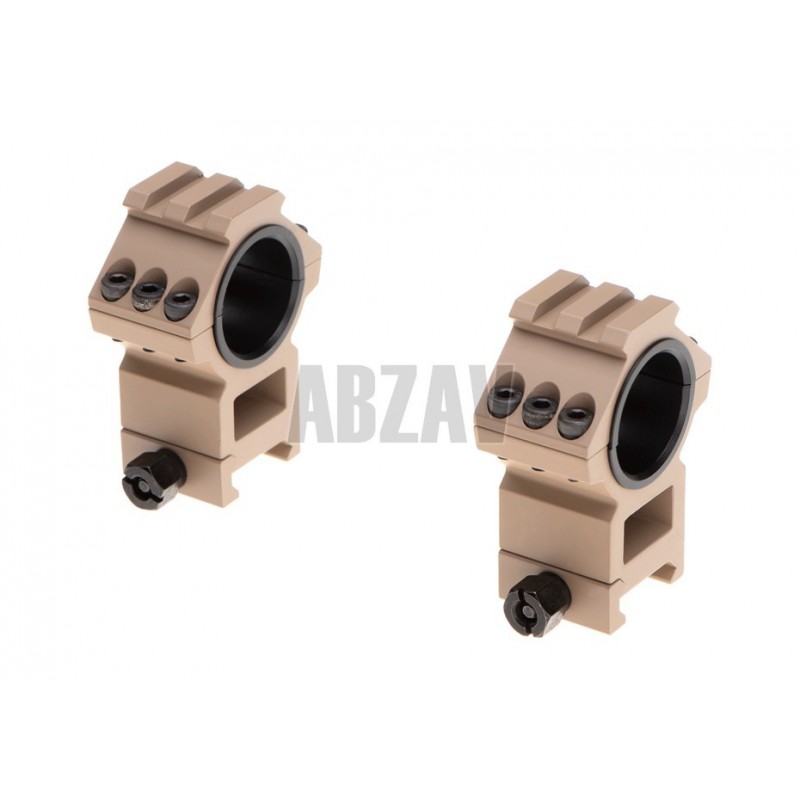 ABZAV|Top Rail 25.4mm / 30mm Mount Rings Desert Aim-O