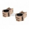 ABZAV|Top Rail 25.4mm / 30mm Mount Rings Desert Aim-O
