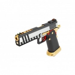 ABZAV|HX2031 Semi / Full Auto Black & Chrome GBB gas AW Custom