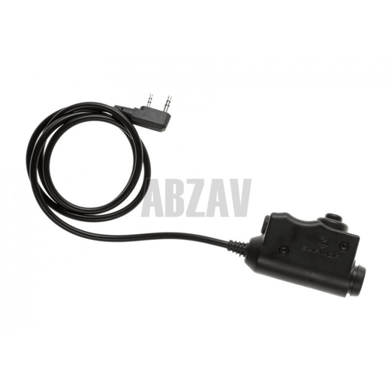ABZAV|M51 Tactical PTT Kenwood Black Earmor