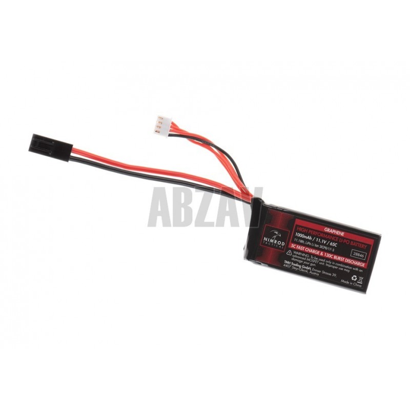 ABZAV|Lipo 11.1V 1000mAh 65C Graphene PEQ Type Nimrod