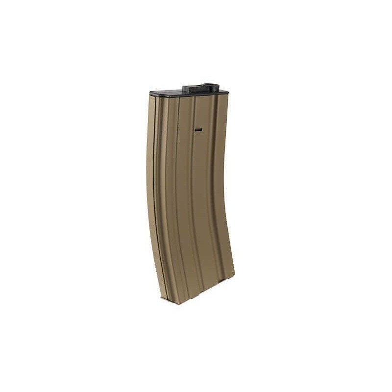ABZAV|Magazine M4 Mid-Cap 120Rds Metal Tan Lancer Tactical