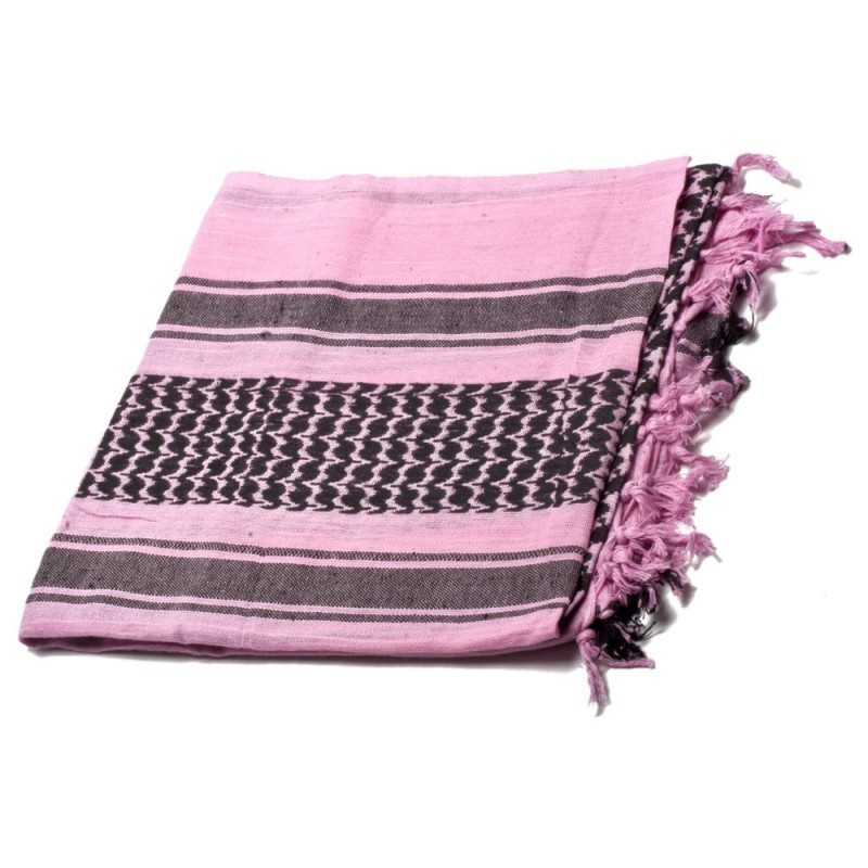 ABZAV|Shemagh Pink And Black G&G