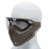 ABZAV|Pilot Mask With Glasses Tan