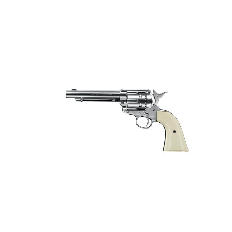 ABZAV|Colt SAA .45-5.5" Nickel/Pearl Co² Steel BBs Umarex