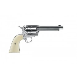 ABZAV|Colt SAA .45-5.5" Nickel/Pearl Co² Steel BBs Umarex