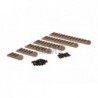 ABZAV|Keymod & M-LOK Rail Set 6-pack Dark Earth MP