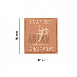 ABZAV|I Support Single Mums Rubber Patch Desert JTG