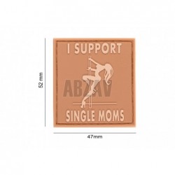 ABZAV|I Support Single Mums Rubber Patch Desert JTG