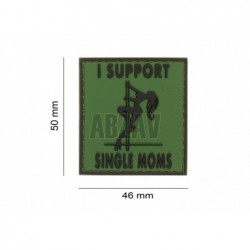 ABZAV|I Support Single Mums Rubber Patch Forest JTG