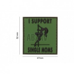 ABZAV|I Support Single Mums Rubber Patch Forest JTG
