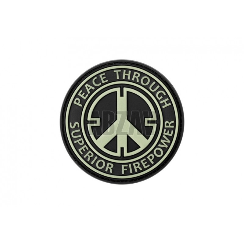 ABZAV|Peace Rubber Patch Glow in the Dark JTG