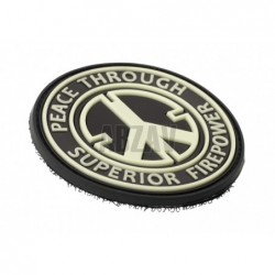 ABZAV|Peace Rubber Patch Glow in the Dark JTG