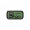 ABZAV|Bloodtype Rubber Patch B Neg Forest JTG