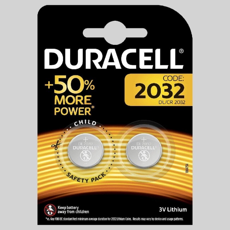 ABZAV|Cr2032 Lithium Batteries 3 Volts Pack Of 2 Duracell