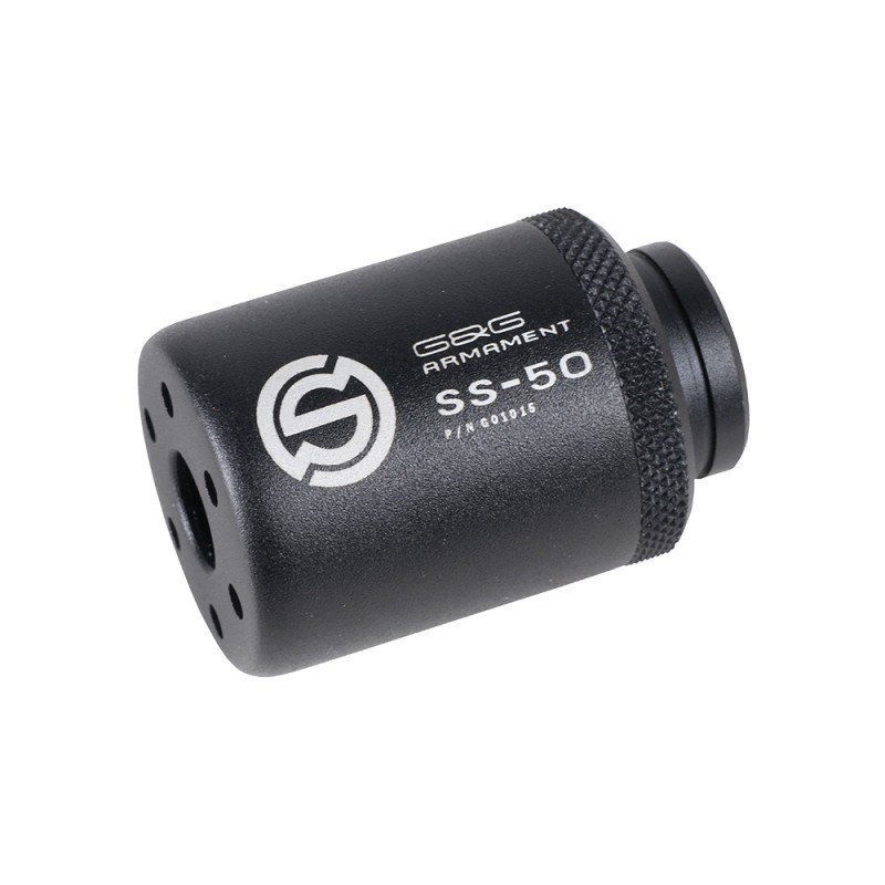 ABZAV|SS-50 Mock Suppressor 14mm CW Black G&G