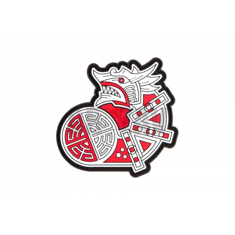 ABZAV|Viking Dragon Ship Head Rubber Patch Color JTG