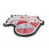 ABZAV|Viking Dragon Ship Head Rubber Patch Color JTG