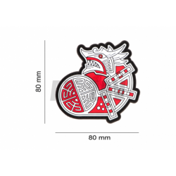 ABZAV|Viking Dragon Ship Head Rubber Patch Color JTG