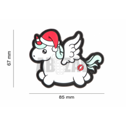 ABZAV|Christmas Unicorn Rubber Patch Color JTG