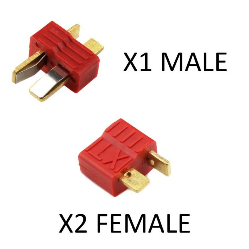 ABZAV|Connectors T-Dean 1 male / 2 Female Nuprol