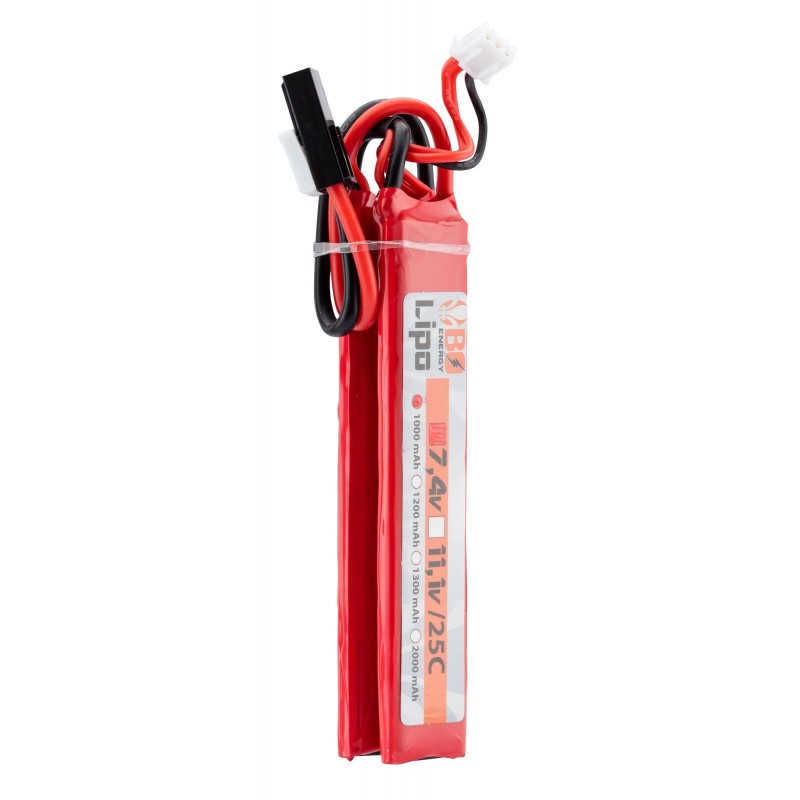 ABZAV|Li-Po Battery 7.4v 1000mAh 25C 2 Sticks BO