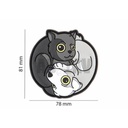 ABZAV|Yin & Yan Cat Patch Black JTG