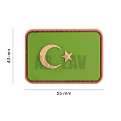 ABZAV|Turkey Flag Rubber Patch Green JTG