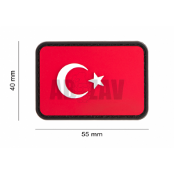 ABZAV|Turkey Flag Rubber Patch Color JTG